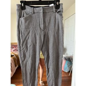 High waisted plaid pants